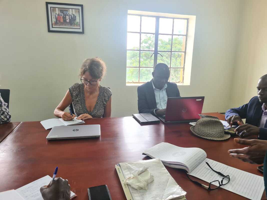 Dagmar Sawistowsky at her daily work at Tooro Cultural Research and Development Organization