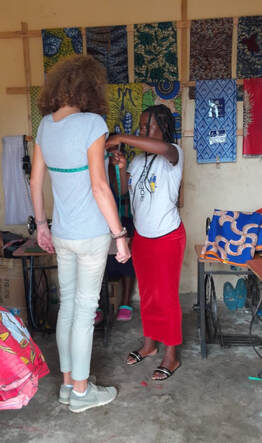 Dagmar Sawiwtowsky is getting a new dress as part of her Human Rights & Democrancy Link Africa (Ride Africa) activities
